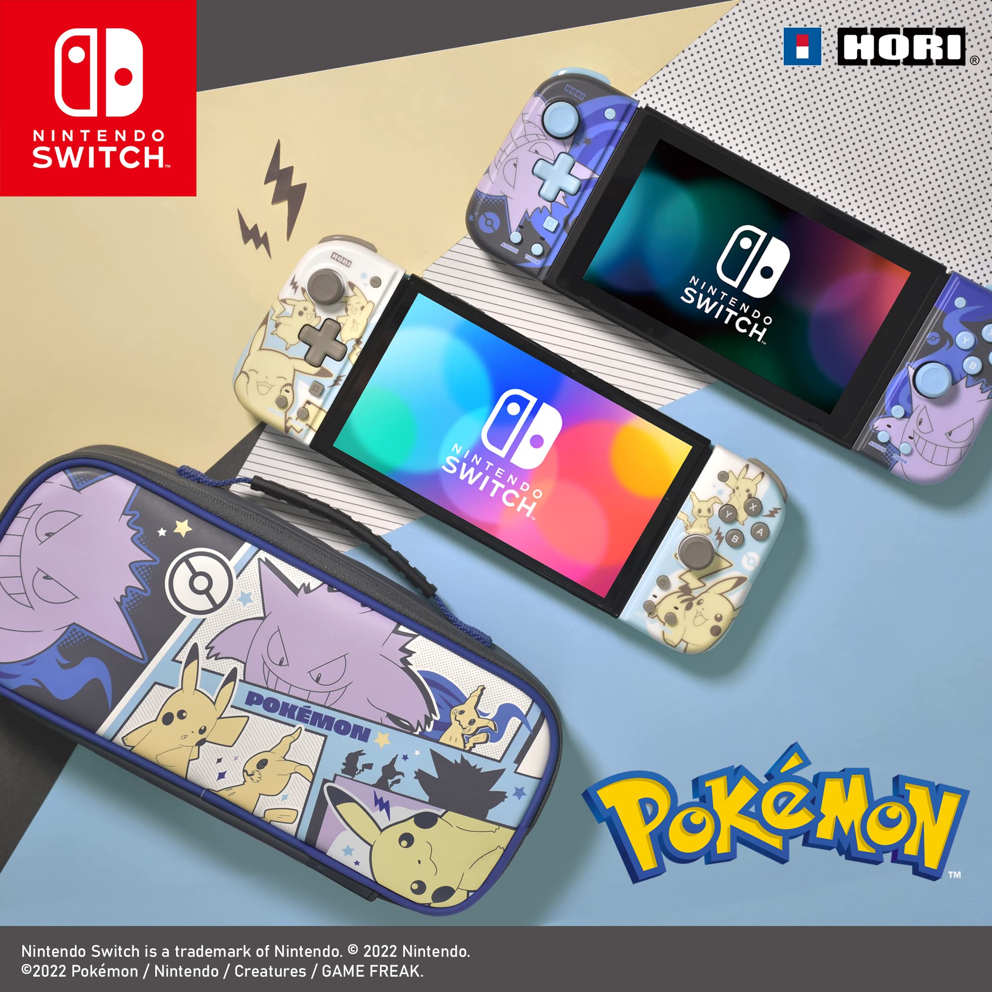 Funda Hori Extragrande Pikachu, Gengar Y Mimikyu Negro ( NINTENDO SWITCH - ) - Licencia Oficial Funda Hori Extragrande Pikachu, Gengar Y Mimikyu Negro ( NINTENDO SWITCH - ) - Licencia Oficial